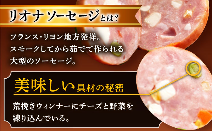 【6回定期便】リオナソーセージ 200g×3本 /宮地ハム [UBM031]