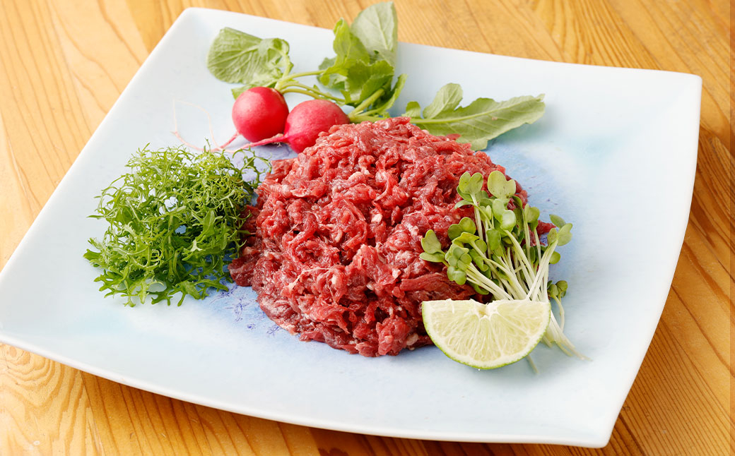 【5ヶ月毎3回定期便】鮮馬刺し 赤身ユッケ 計約1500g(約500g×3回)