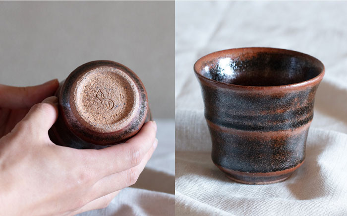 マグカップ 湯呑み フリーカップ  湯呑 陶器 窯 レンジ レンジ可