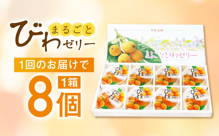 ゼリー びわ ビワ 枇杷 まるごと 定期便 長崎