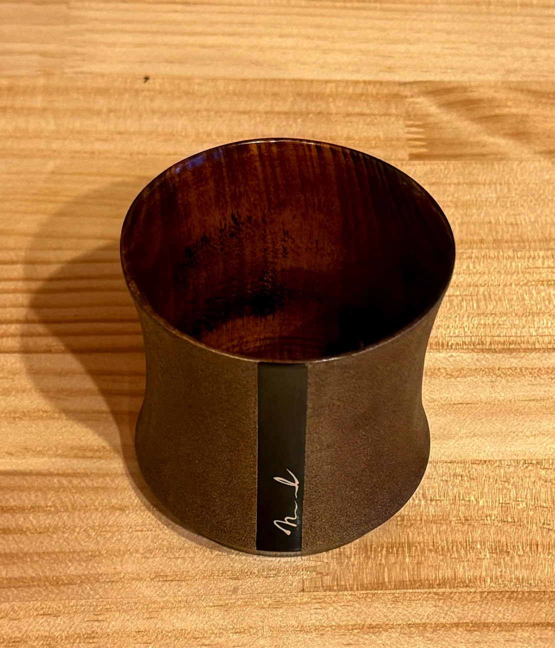 bamboo 茶漆 漆器 カップ 湯呑み 工芸