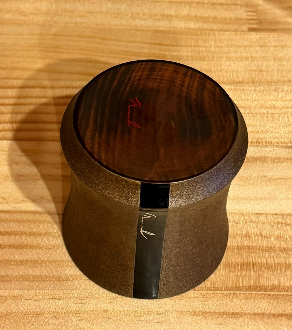 bamboo 茶漆 漆器 カップ 湯呑み 工芸