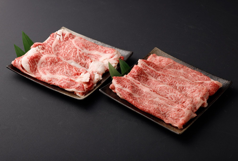 長崎和牛 スライス 食べ比べ (肩ロース約500g ロース約500g) 約1kg