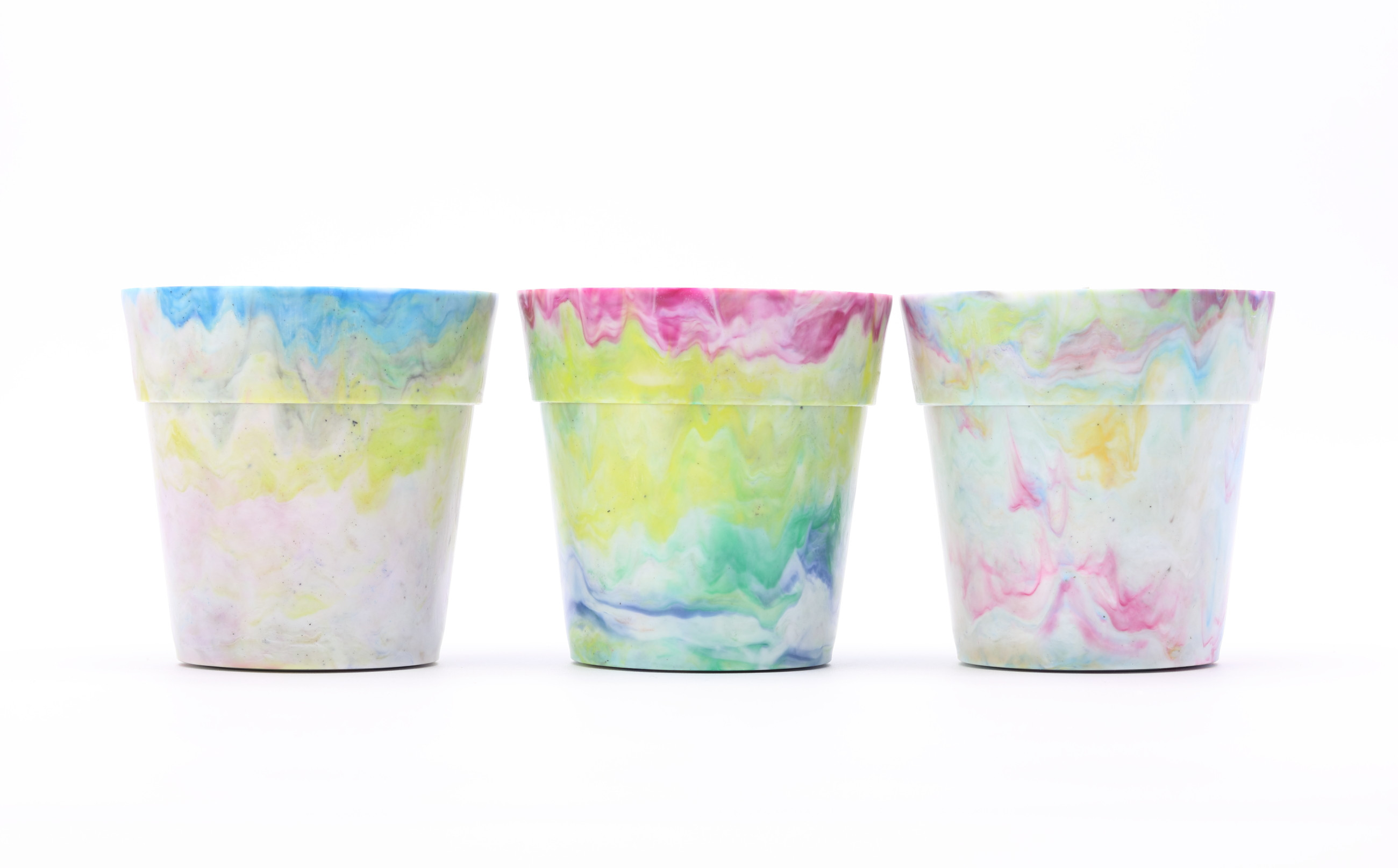 Precious Plastic Plant Pot 植木鉢(大)3個セット B