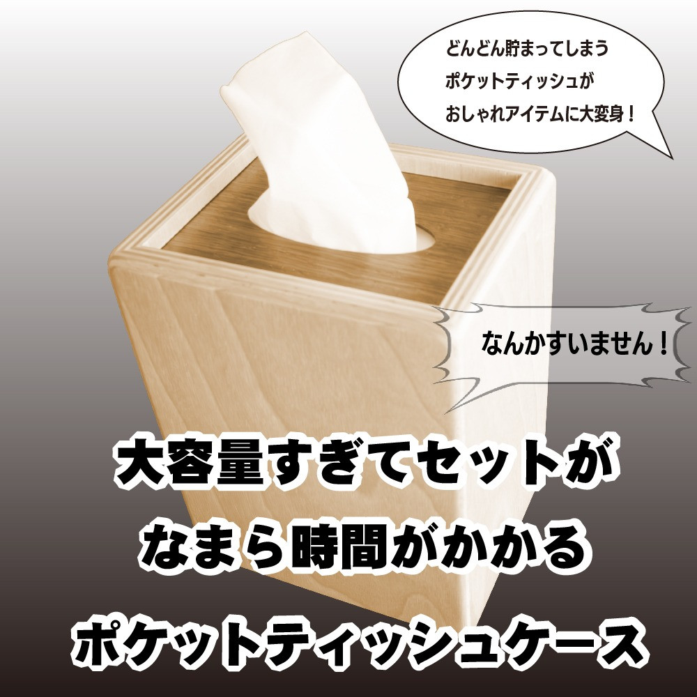 大容量すぎてセットになまら時間がかかるポケットティッシュケース【G16108】