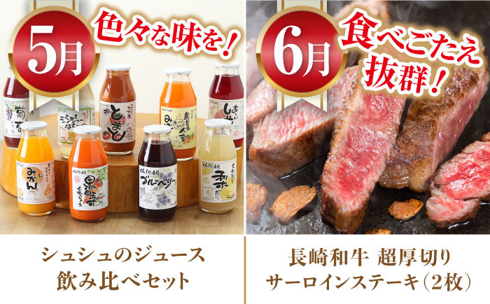 野菜 スイーツ  長崎和牛 イチゴ 梨 米 ミカン  毎月 お届け 定期便