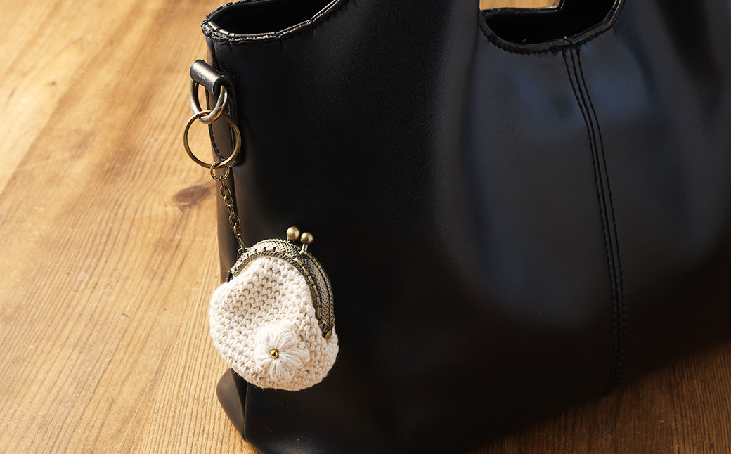 コットン糸のミニがまぐち 1個