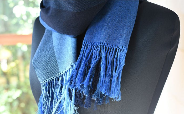 久留米かすり 絣 伝統工芸品 ストール 綿