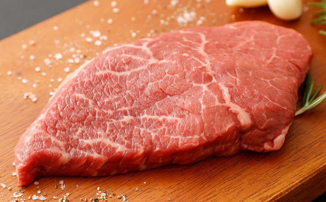 くまもとあか牛 ミニステーキ 約240g （ランプ使用）