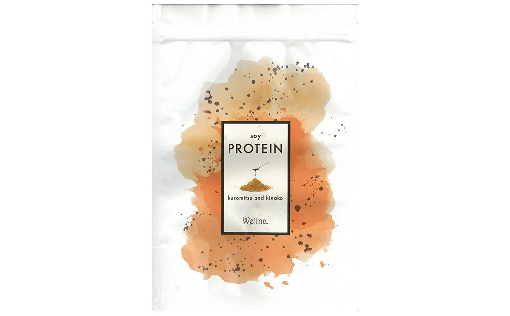 ウェリナ　ソイプロテイン　黒蜜きなこ味500g