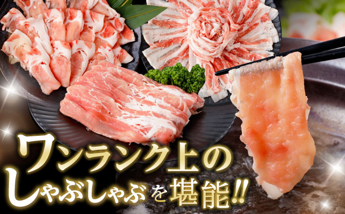 諫美豚 豚肉 しゃぶしゃぶ用 計1.2kg(ロース600g・バラ300g・モモ300g)
