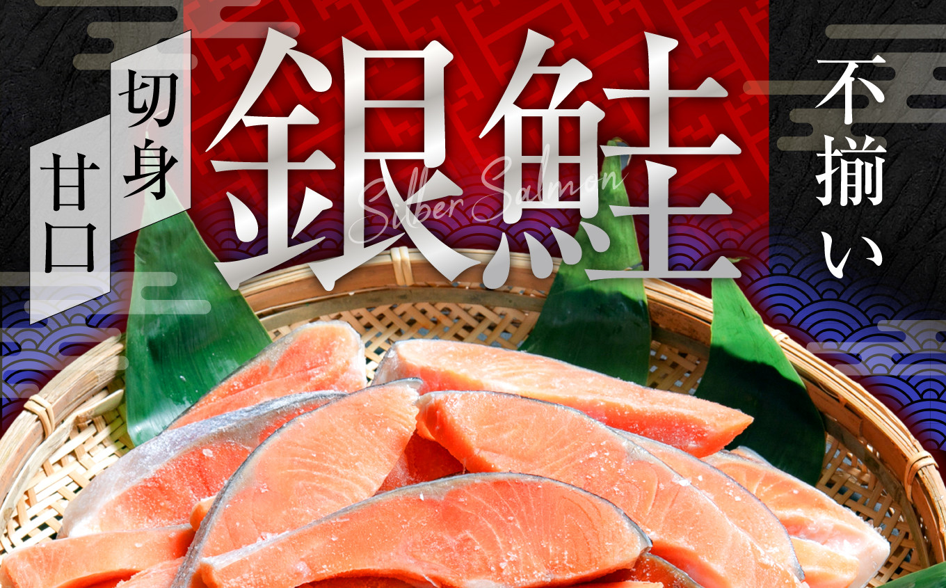 訳あり  銀鮭 切身 甘口 (不揃い) 約2.8kg 鮭 冷凍訳あり 鮭 切り身 銀鮭 甘口 冷凍 約2.8kg バラ凍結
