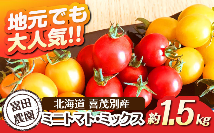 ミニトマト・ミックス 約1.5kgトマト とまと ミニトマト 野菜  夏野菜 先行予約 産地直送 北海道
