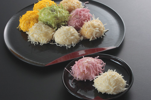 5種類の味が楽しめる、いかしゅうまいセット