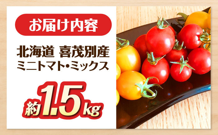 ミニトマト・ミックス 約1.5kgトマト とまと ミニトマト 野菜  夏野菜 先行予約 産地直送 北海道