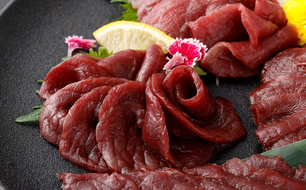 国産 赤身 馬刺し スライス 160g (40g×4パック)