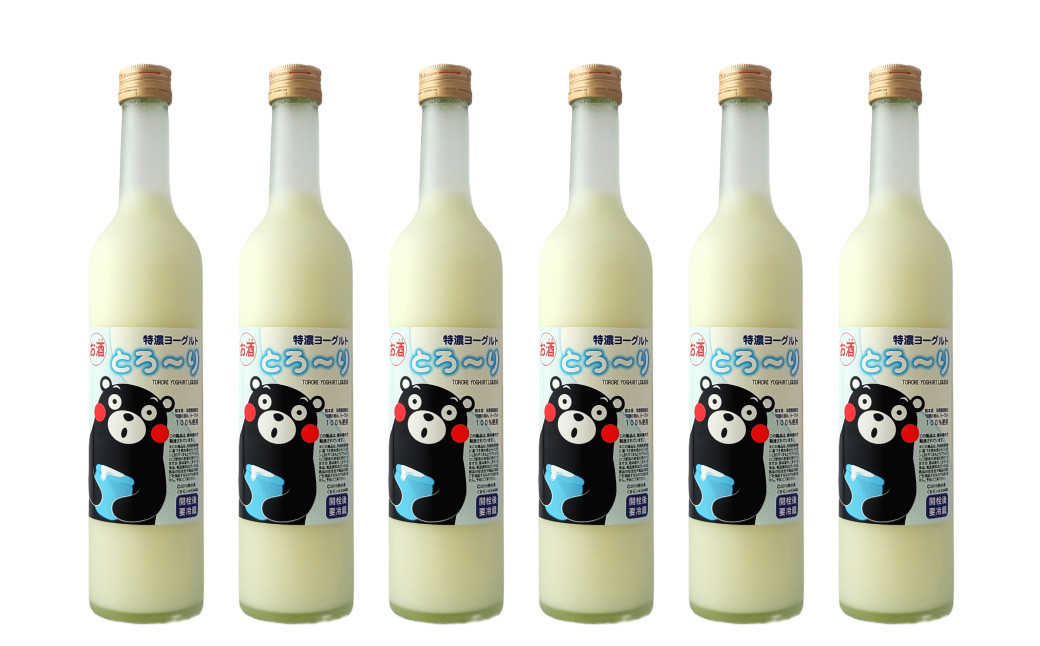 くまモンのヨーグルトのお酒「特濃ヨーグルトとろ～り くまモンデザイン」6本セット(プレーン味)