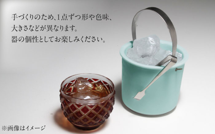 【有田焼】卓上アイスペール・ミニクーラー 青磁 トング付き /やきもの工房 成 [UDU001]