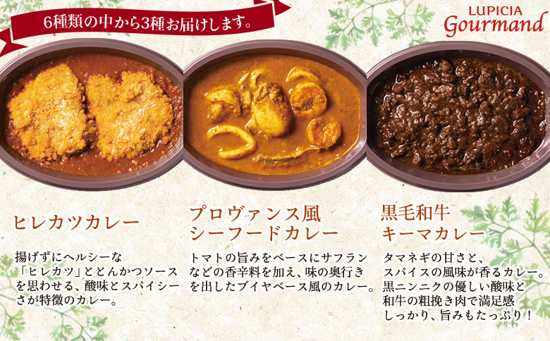 ルピシアグルマンカレー おまかせ3種セット《ギフトBOXなし》 【06128】