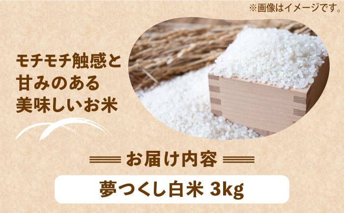米 お米 こめ コメ ご飯 白米 夢つくし 3kg 国産 ギフト 贈り物 贈答 特別栽培米 県産米 減農薬 エコ 農産物
