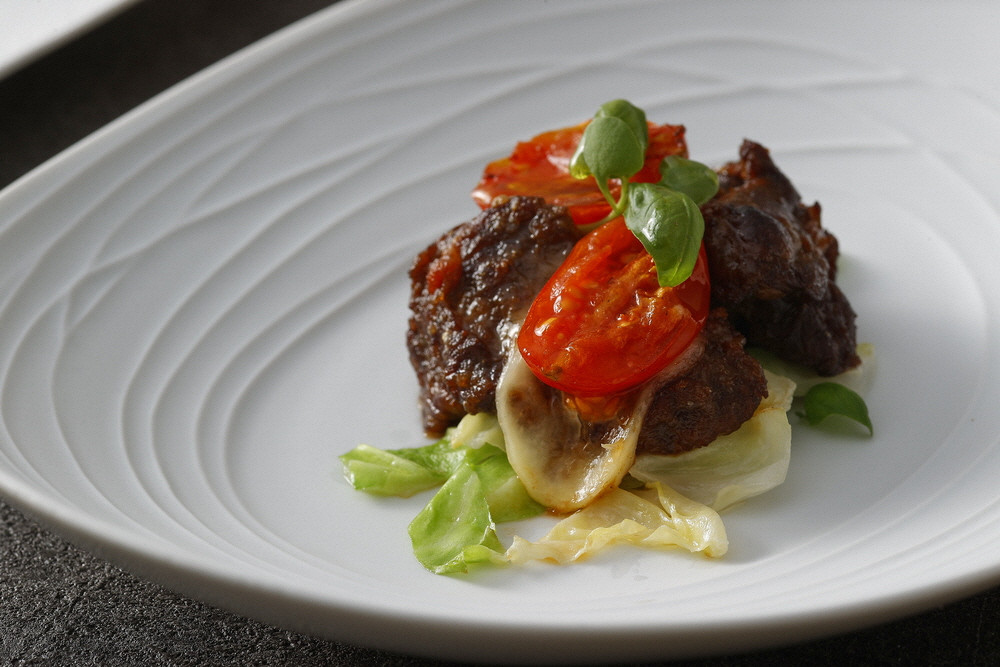 【イメージ】四万十麦酒牛バラ肉と四万十アイコトマトのグラティナ―ト