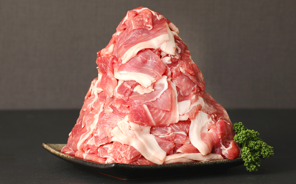 【2ヶ月毎3回定期】 モンヴェールポーク こま切れ 計12kg (4kg×3回) 豚肉 小分け 冷凍
