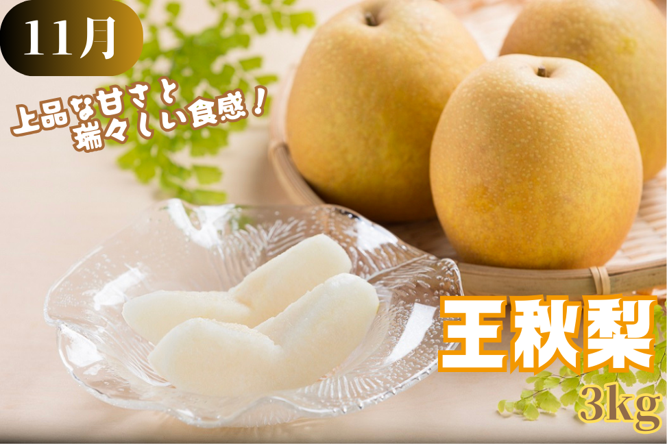 三種の掛け合わせで誕生した赤梨“王秋梨”