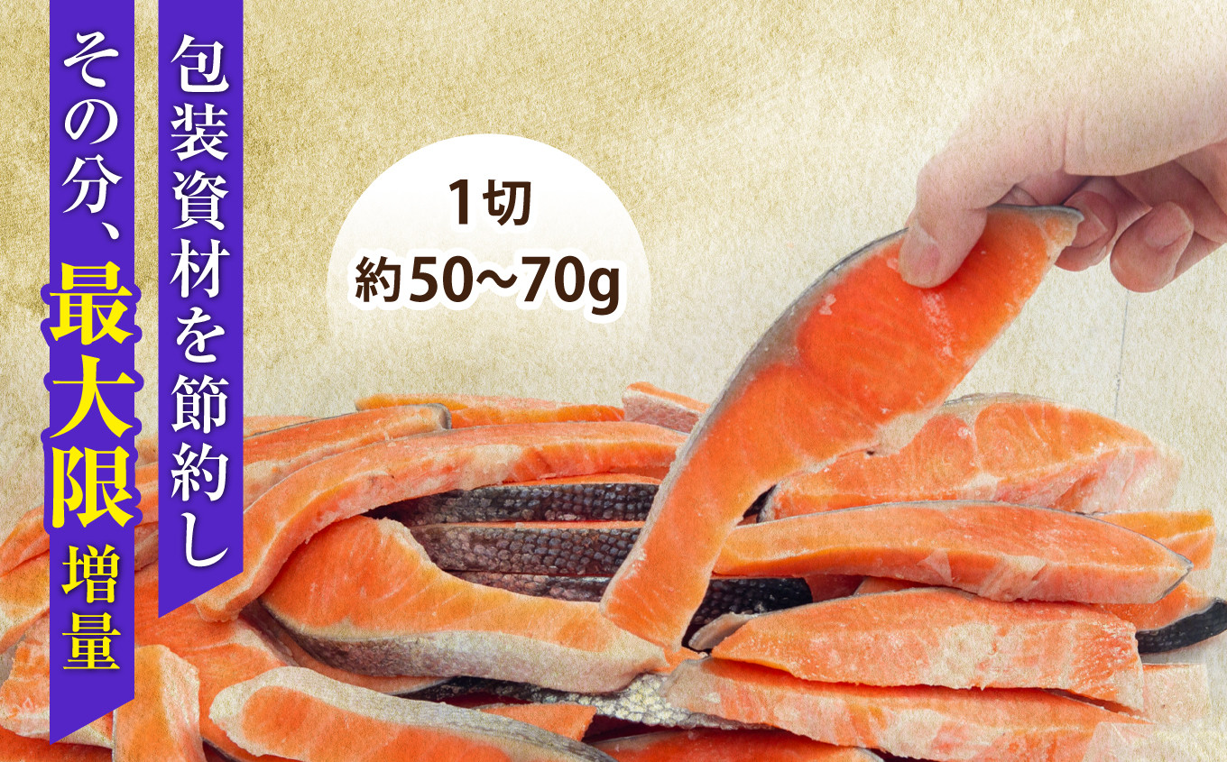 訳あり 鮭 甘口 紅鮭 無添加 1kg 冷凍 うす塩 不揃い 規格外 カマ 尻尾 込み 塩竈市 塩釜 安心無添加 塩釜水産食品