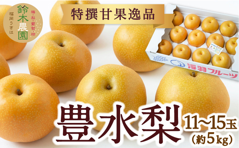 特撰甘果逸品 豊水梨 11～15玉（約5kg）