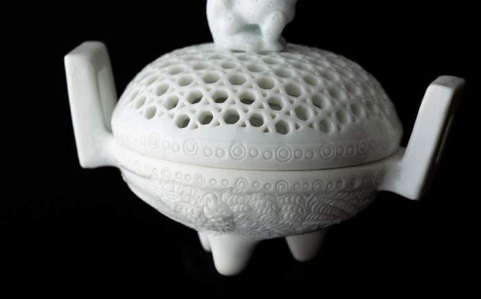 【茂右ェ門窯】鳳凰彫香炉 [UCP011]