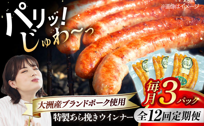 秒でプラスもう一品!ブランドポーク『オズの箱入り娘』使用!特製ウインナー(5本入り)×3袋
