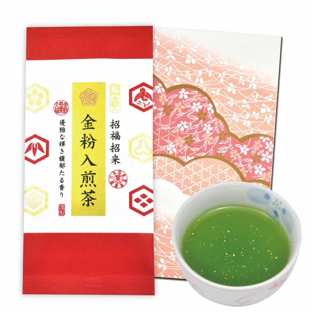 金粉入煎茶 60g×3袋 計180g｜ 静岡県 静岡茶 煎茶 金箔 金粉 お茶 茶