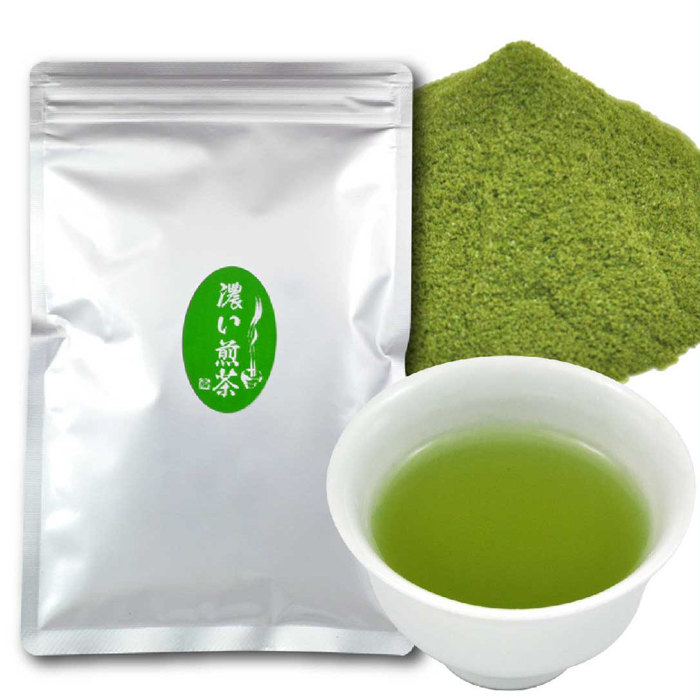 濃い煎茶 100g｜ お茶 茶 煎茶 緑茶 インスタント 粉茶 粉末緑茶 静岡 静岡茶