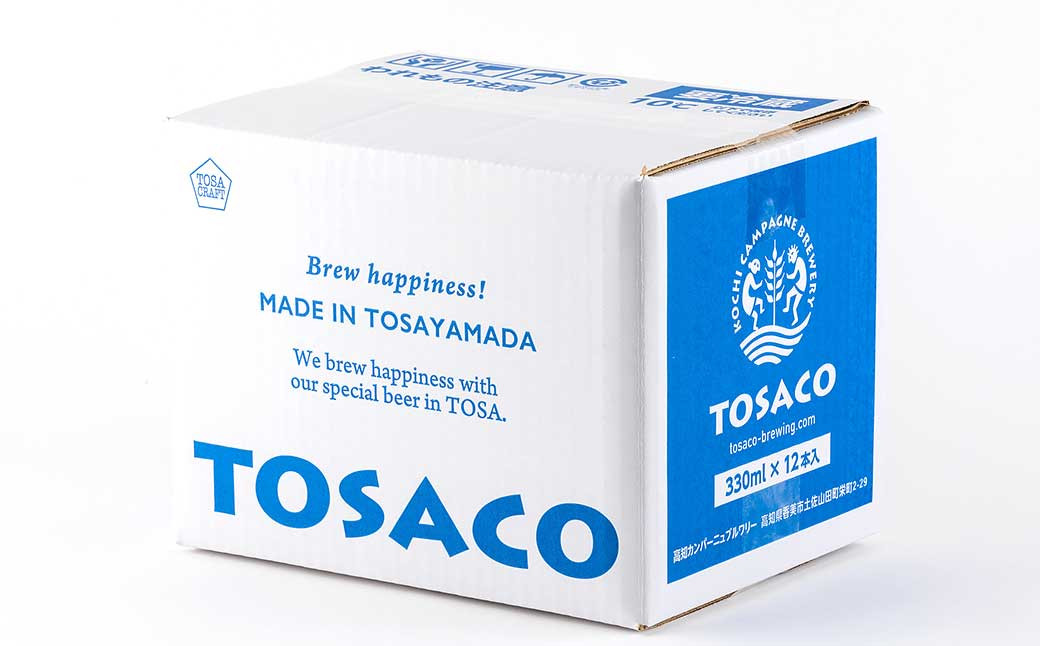 【3回定期便】高知のクラフトビール「TOSACO12本セット」