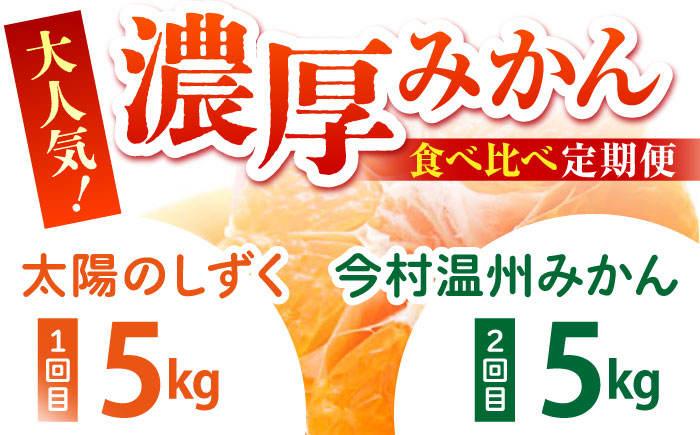 【幻のみかん】みかん食べくらべ定期（太陽のしずく・今村温州みかん）【夢の甘熟みかん タッチ】 [HCE003] 