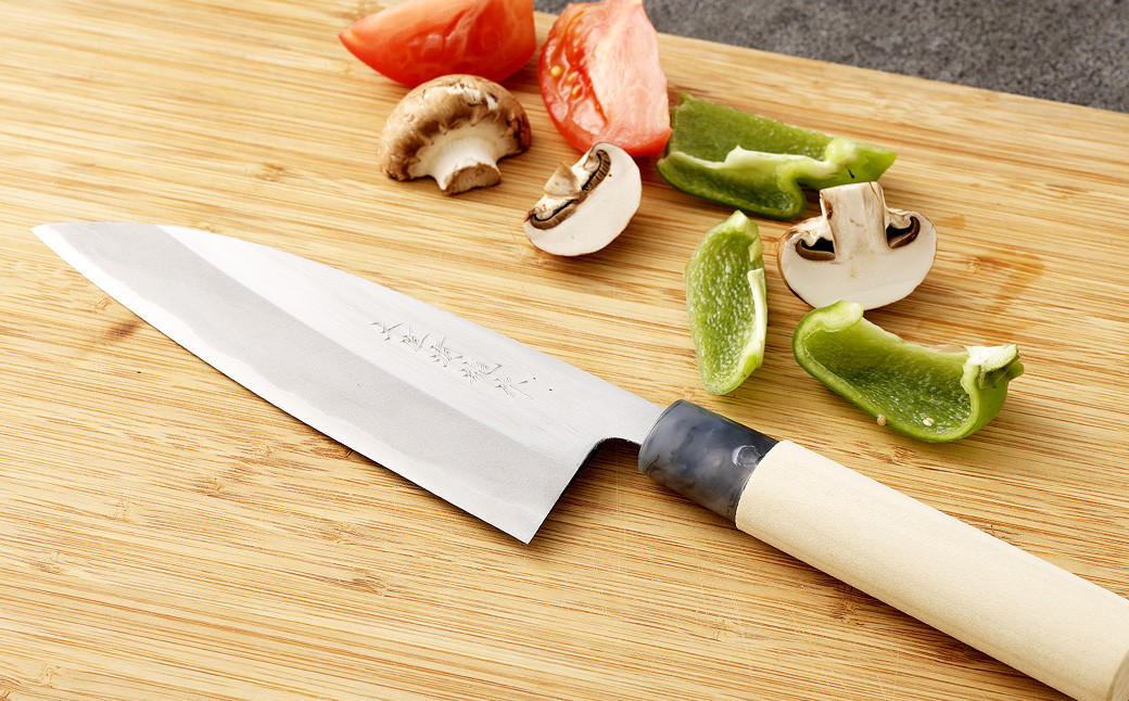 【土佐打刃物】磨舟行 万能包丁 16.5cm（両刃）