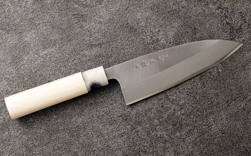 【土佐打刃物】磨出刃 包丁 16.5cm（両刃）