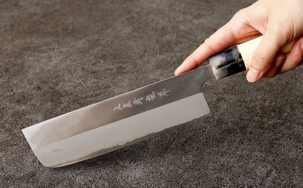 【土佐打刃物】磨万能舟行型・菜切 各16.5cm 2本セット（両刃）