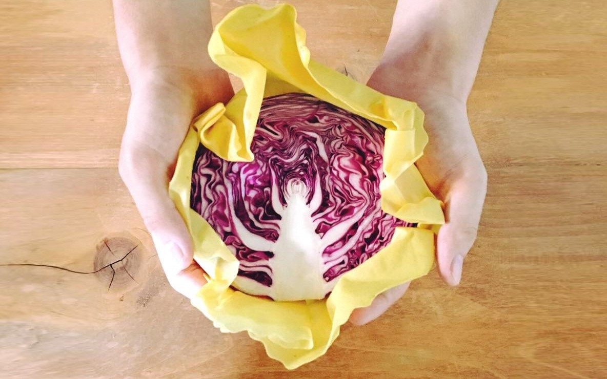 みつろうから作った天然ラップacowrap 2枚セット(S・M各1)