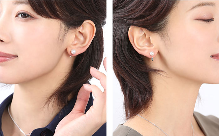 アコヤ真珠 あこや アコヤ パール 真珠 本真珠 ホワイト イヤリング アクセサリー フォーマル