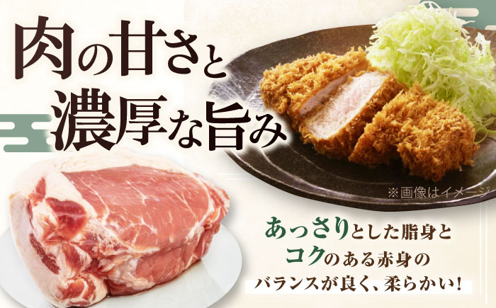 三元豚 ロースブロック600g 肉 豚肉 ロース ブロック ローストポーク 冷凍配送