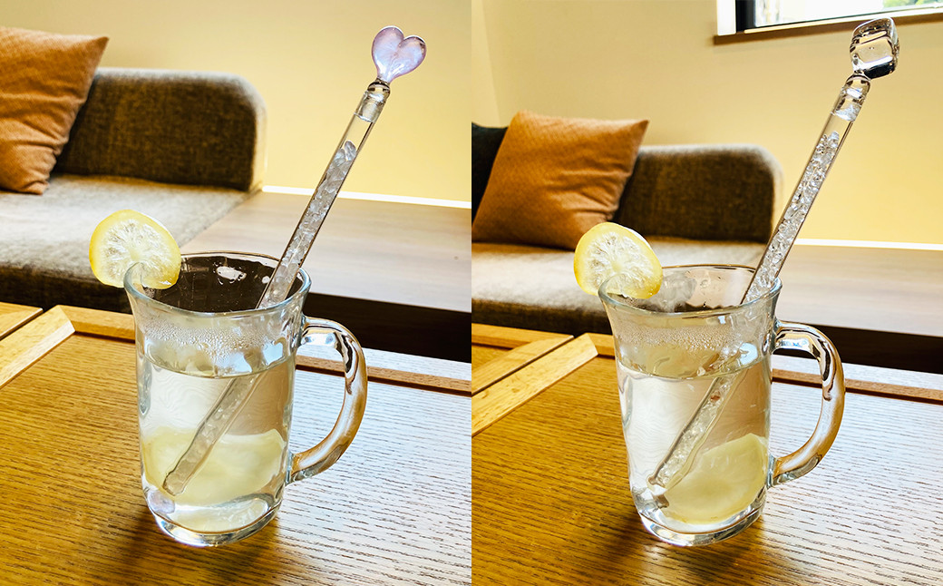 耐熱ガラスを使用しているので、冷たいお飲み物にも暖かいお飲み物にもお使いいただけます。