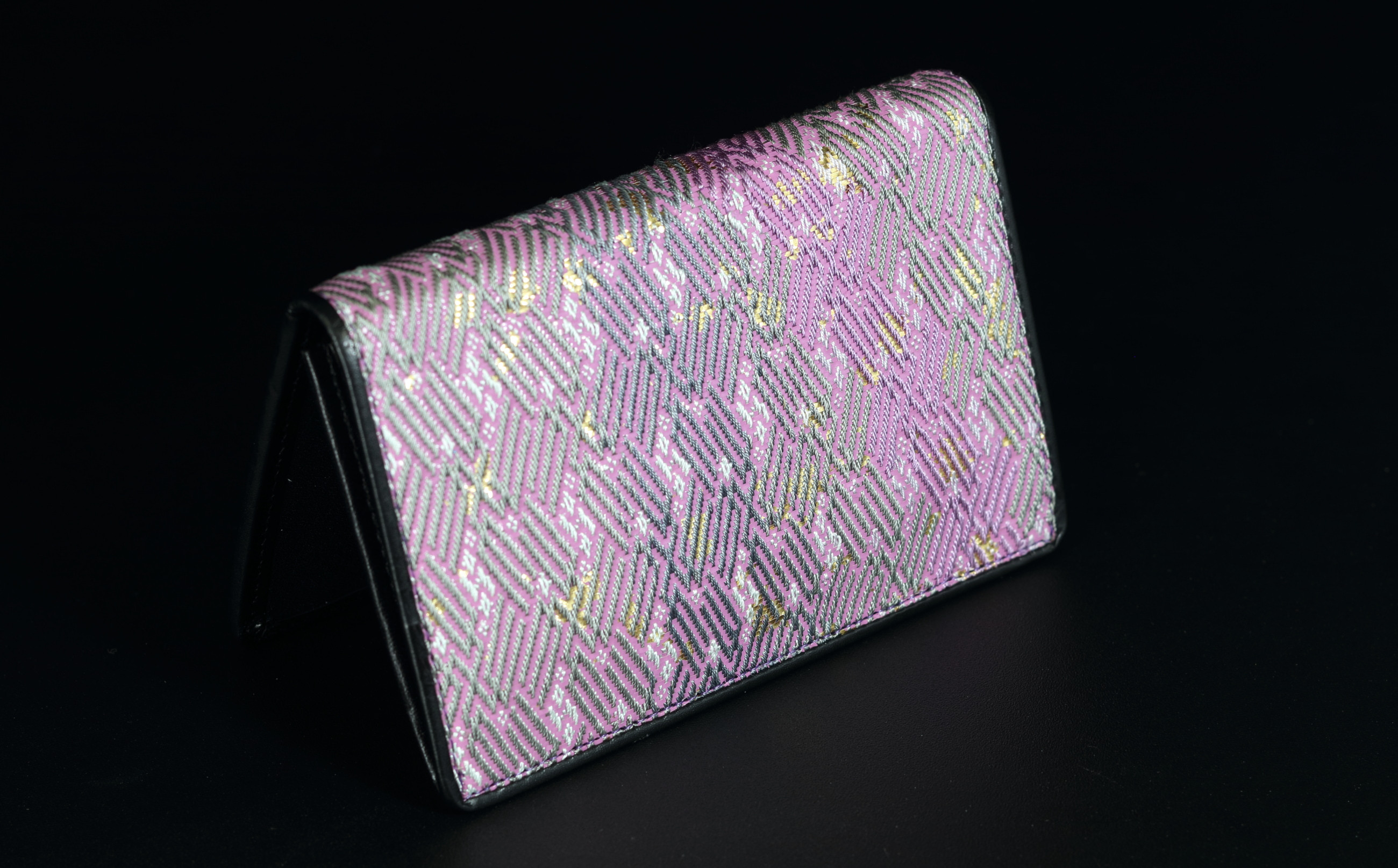 井手美弥子 佐賀錦 若紫変型紗綾形(名刺入れ)