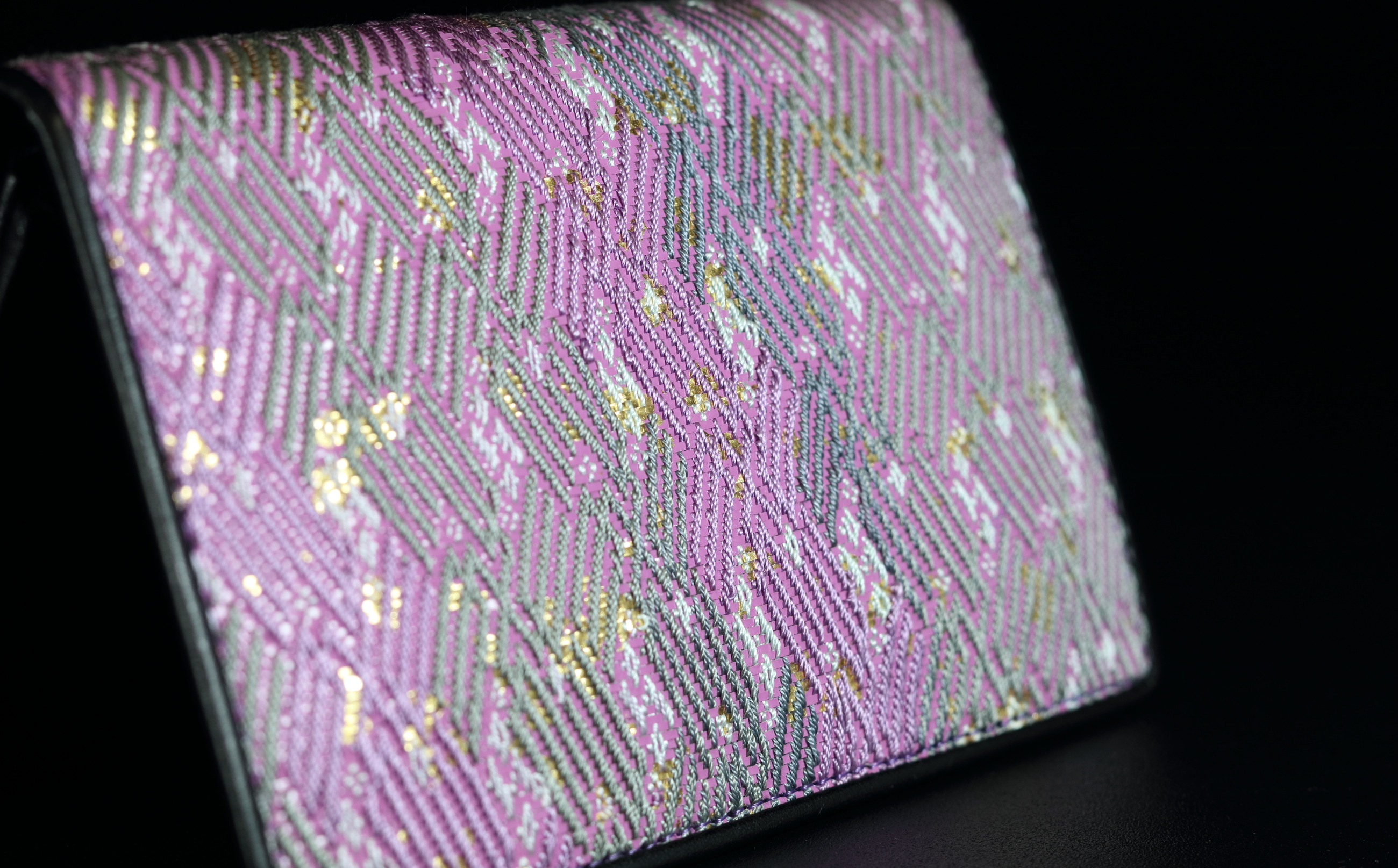 井手美弥子 佐賀錦 若紫変型紗綾形