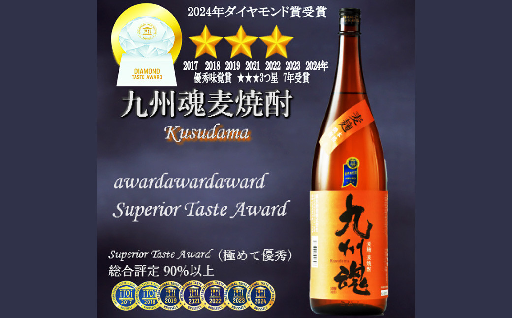 iTQi(国際味覚審査機構)3年連続優秀味覚賞三ツ星受賞。クリスタル賞受賞酒入長崎 特選焼酎セット