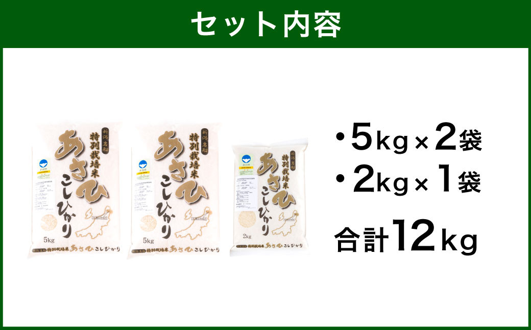 新潟県村上市産 特別栽培米 コシヒカリ 12kg