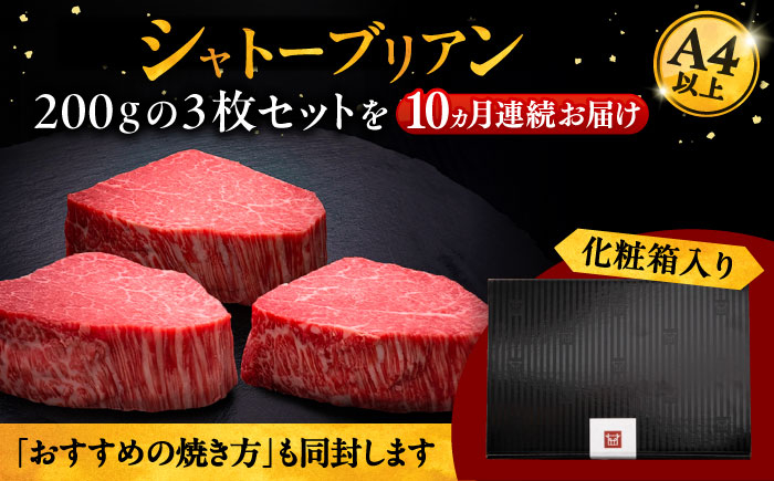 定期便 博多和牛 ヒレ シャトーブリアン A4