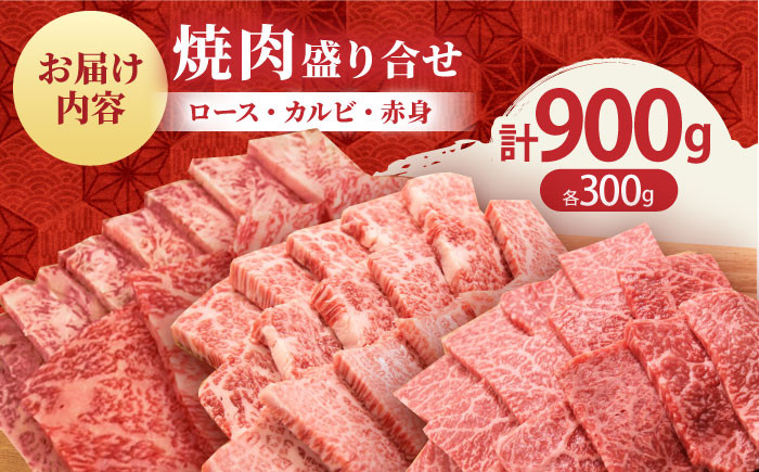 佐賀牛 プレミアム焼肉盛り合わせ 900g ( 300g×3種 ) 【田中畜産牛肉店】 [HBH024] / 佐賀牛 黒毛和牛