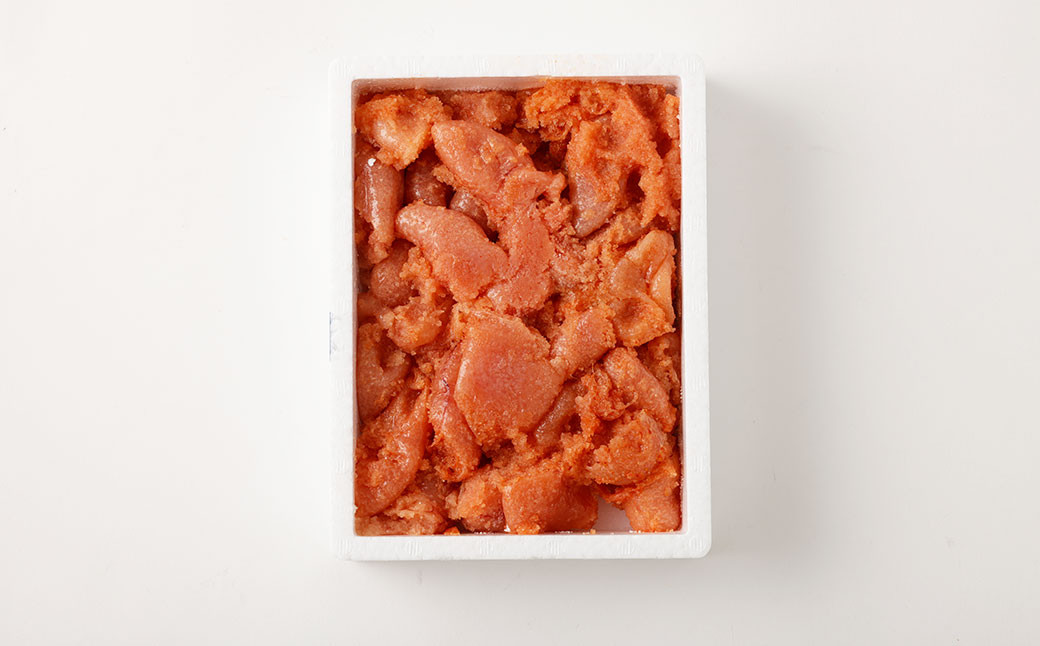 【 大容量 】 無着色辛子明太子 (並切) 1.0kg ( 500g ×2個 )