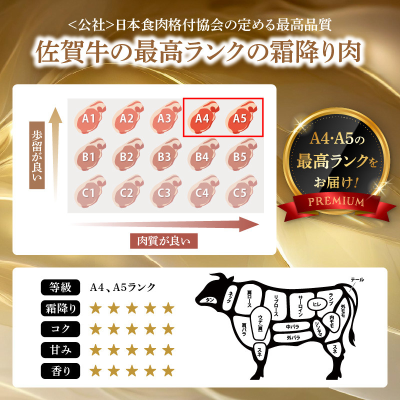 トップブランド牛「佐賀牛カルビ焼肉用」定期便（全6回配送）